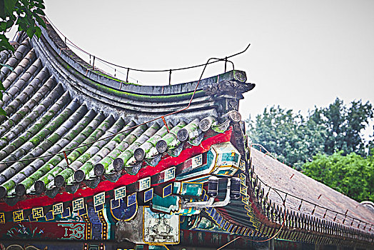 北京颐和园的房檐