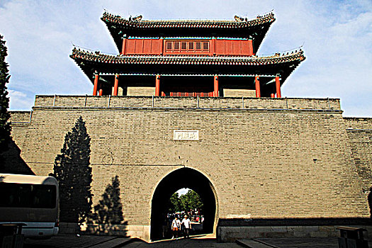 北京宛平古城门门楼