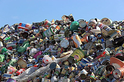废物处理,再循环,饮料,罐,金属废料,德国,欧洲