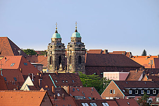教堂,纽伦堡,中间,弗兰克尼亚,巴伐利亚,德国,欧洲