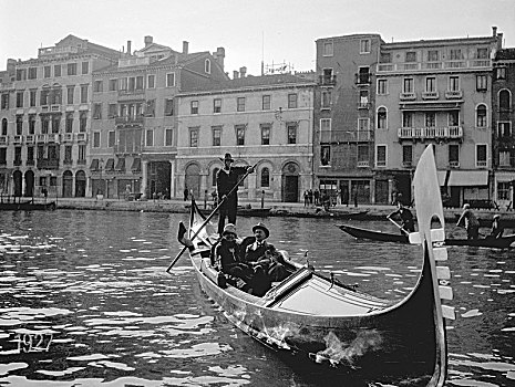 小船,大运河,威尼斯,20世纪20年代,艺术家,未知
