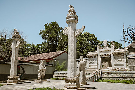 北京石景山慈祥庵田义墓石刻文物园