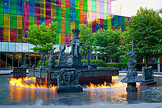 喷泉,蒙特利尔,魁北克,加拿大