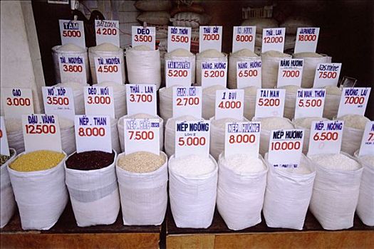 越南,胡志明市,稻米,谷物,出售