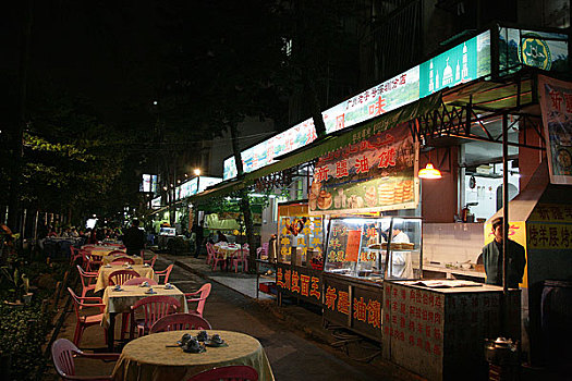 深圳春风路食街夜景