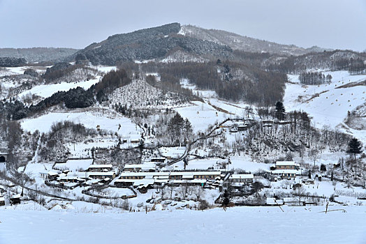 冬季吉林雪村-松岭美景如画