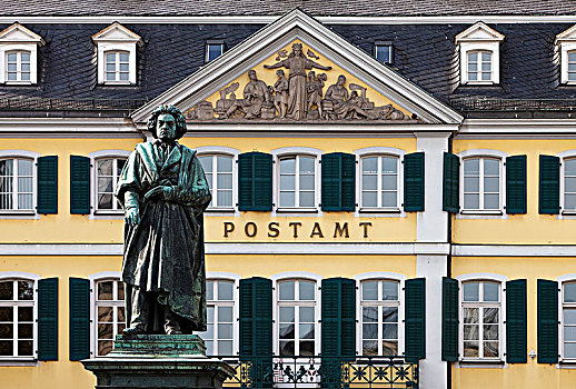 贝多芬,纪念,正面,邮局,北莱茵威斯特伐利亚,德国,欧洲