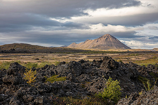 米湖,火山,冰岛,欧洲