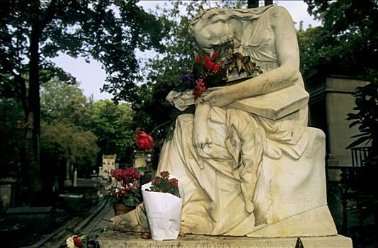 法国,巴黎,拉雪兹神父公墓,墓地