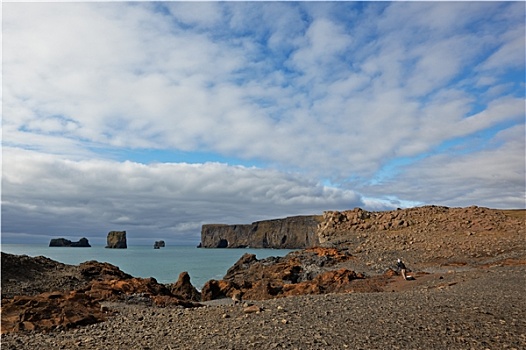 石头,拱形,戴尔赫拉伊,冰岛