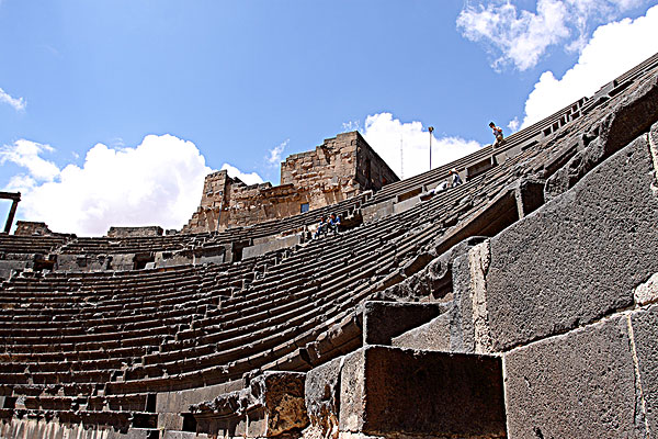 叙利亚布斯拉古罗马剧场遗址-观众席
