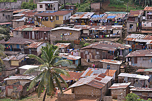 贫民窟,塞拉利昂,非洲