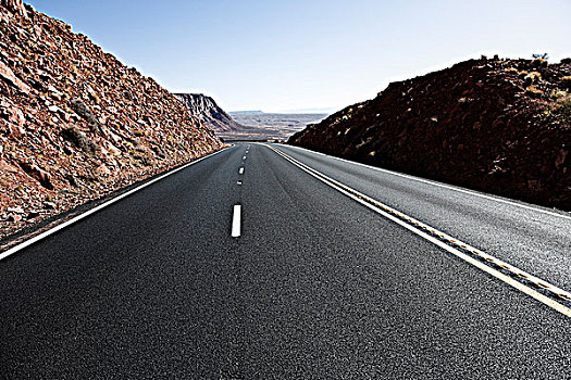 公路,纳瓦霍印第安人保留地,纳瓦霍,亚利桑那,美国