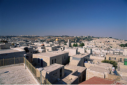 俯视,耶路撒冷,以色列