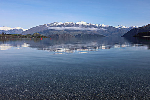 雪山与瓦纳卡湖