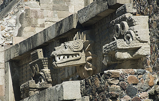 墨西哥,考古,特奥蒂瓦坎,特写,固定