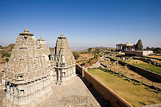 庙宇,堡垒,乌代浦尔,拉贾斯坦邦,印度