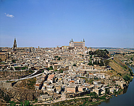 托莱多,城堡,卡斯蒂利亚,拉曼查,西班牙