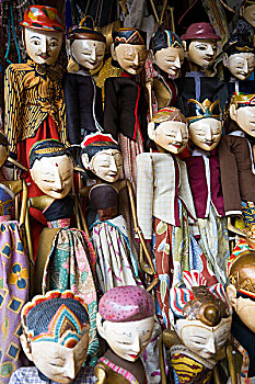 木偶,古玩市场,雅加达,印度尼西亚