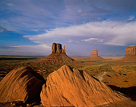 岩石构造,风景,西部,手套山,东方,纪念碑谷,亚利桑那,美国