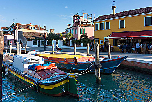 威尼斯泻湖,岛屿,布拉诺岛,船