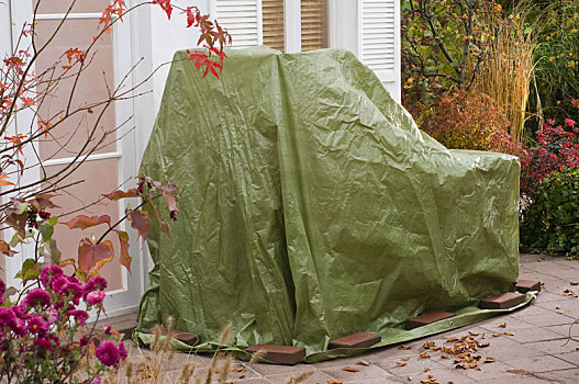 庭院家具,秋天,绿色,油布,冬天
