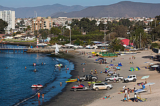 智利,港口,海滩,风景