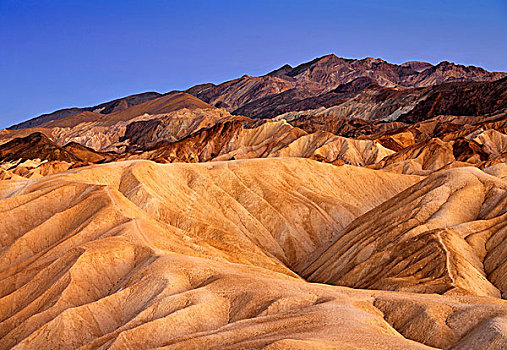 扎布里斯基角,矿物质,黃昏,死亡谷国家公园,莫哈维沙漠,加利福尼亚,美国