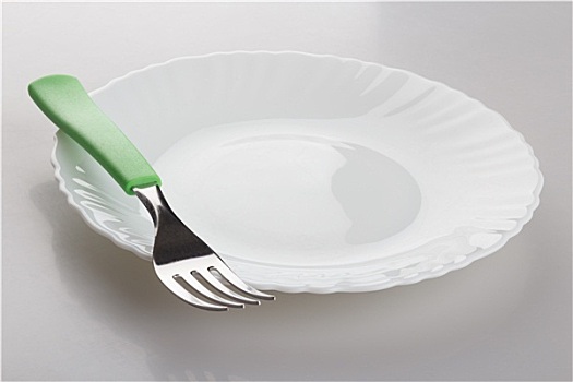 盘子,叉子