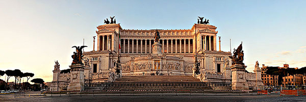 国家纪念建筑,威尼斯广场,罗马,意大利,街道,全景,风景