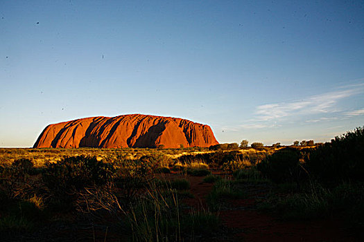 石头,乌卢鲁巨石,北领地州,澳大利亚