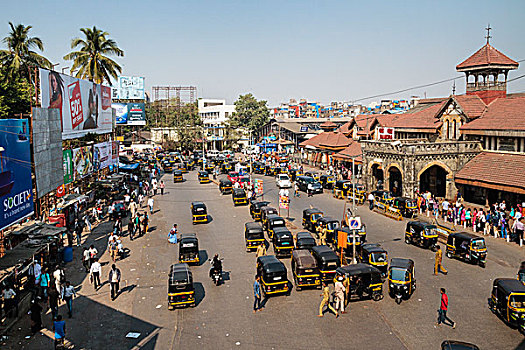 车站,靠近,孟买,马哈拉施特拉邦,印度,亚洲