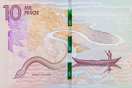 亚马逊河,哥伦比亚,比索,钞票
