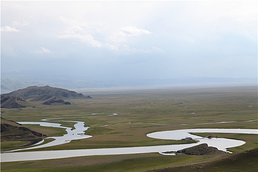 新疆和静,巴音布鲁克大草原,鬼斧神工灵气的开都河