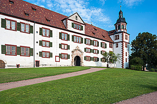 城堡,文艺复兴,建筑,教堂,场所,图林根州,德国,欧洲