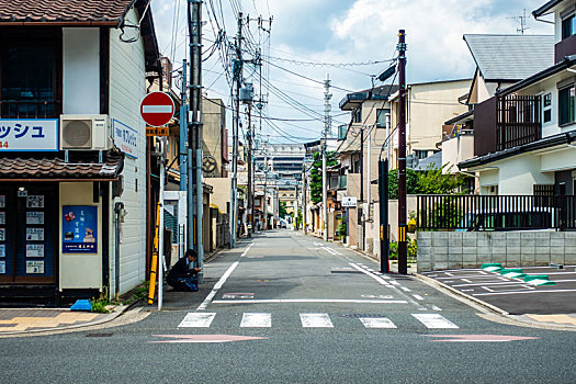日本京都市区街道风光