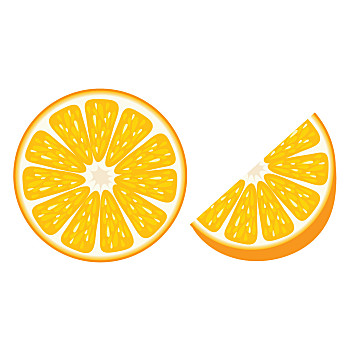 橙子切片卡通图片图片