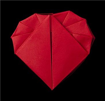 折纸,红色,心形