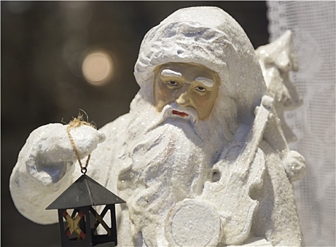 圣诞老人,冬天,小雕像
