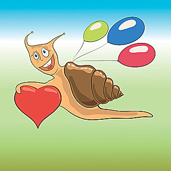 蜗牛可爱卡通图 头像图片
