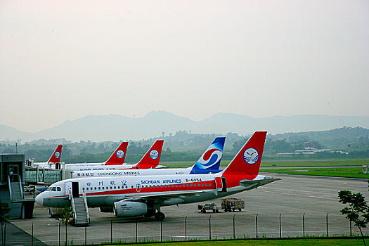 重庆江北机场机场停机坪