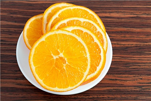橙色,盘子