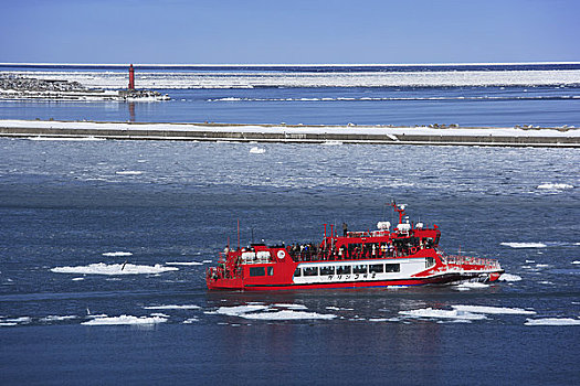 破冰船,浮冰