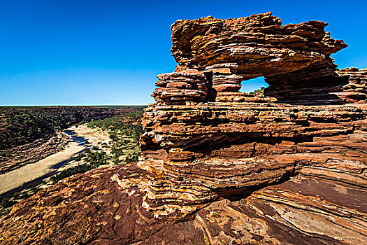 窗户,环,卡巴里国家公园,西澳大利亚州,澳大利亚