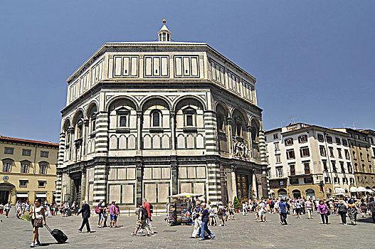 佛罗伦萨,洗礼堂,宗教建筑,托斯卡纳,意大利