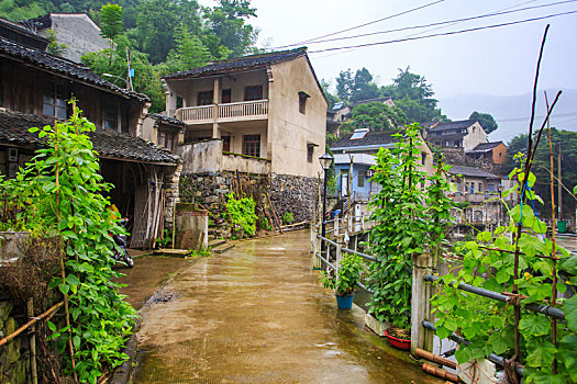 雨,老房子,建筑