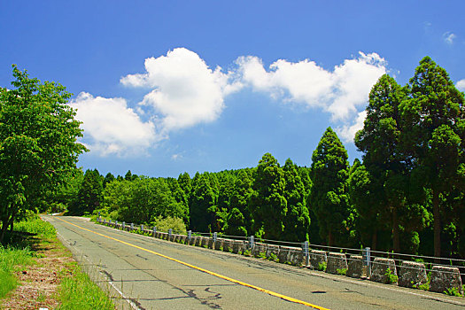 全景,线条,熊本,日本