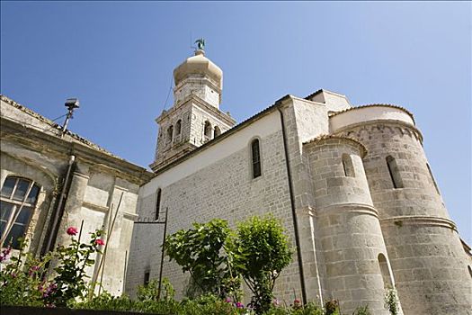 教堂,克尔克岛,伊斯特利亚,克罗地亚,欧洲