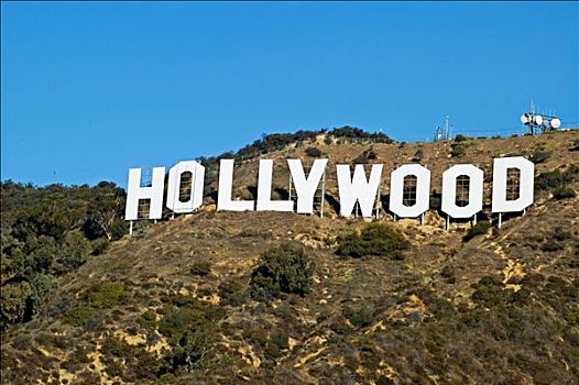 好莱坞,标识,山,洛杉矶,加利福尼亚,美国