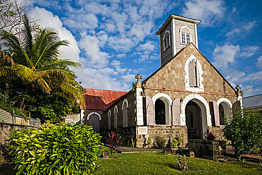 尼维斯岛,英国国教,教堂,户外